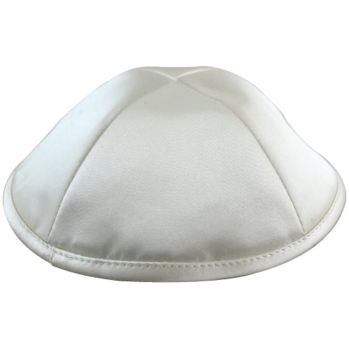 Deluxe Off-white Satin Kippah