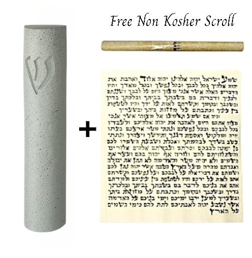 Made in Israel Concrete 7" Mezuzah