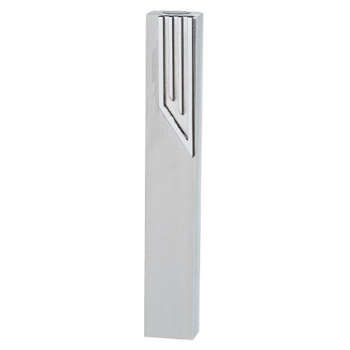 Elegant Aluminum Silver Mezuzah