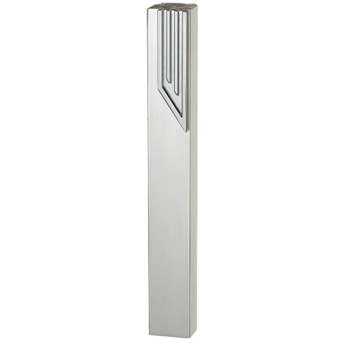 Elegant Aluminum Silver Mezuzah