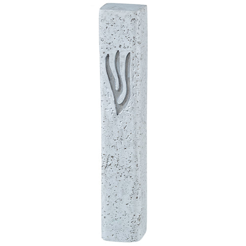 Concrete Polymer Grey Mezuzah