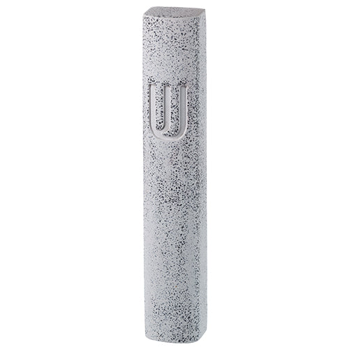 White Light Grey Concrete Mezuzah