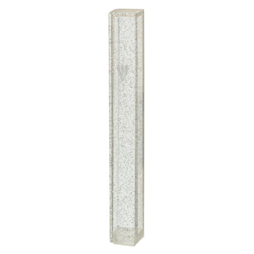 5" Clear Sparkling Mezuzah