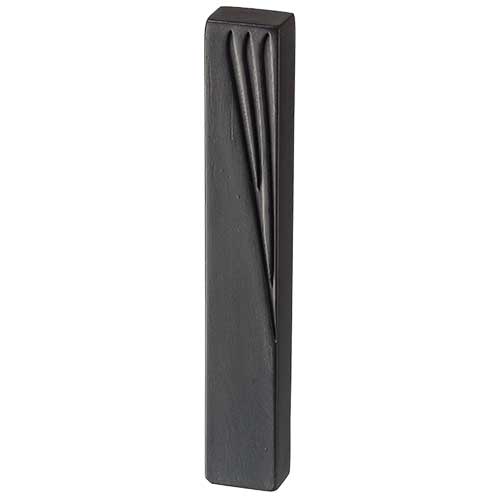 Black Diagonal Concrete Polymer Mezuzah