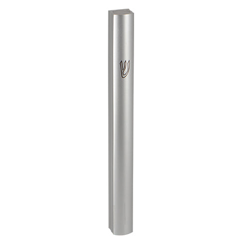 Silver Aluminum Mezuzah