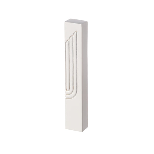 Big S Concrete Polymer White Mezuzah