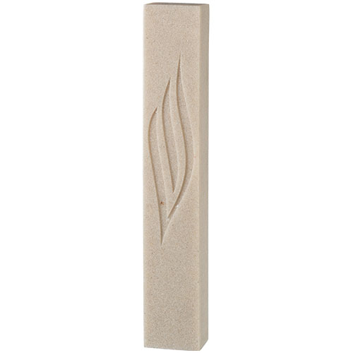 Beige Concrete Polymer Mezuzah