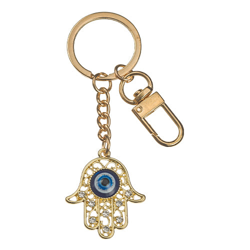 Hamsa Evil Eye Keychain