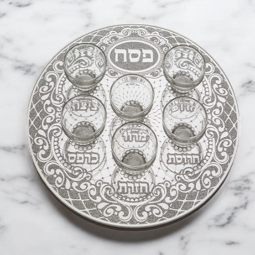 Glitter Glass Stylish Passover Seder Plate