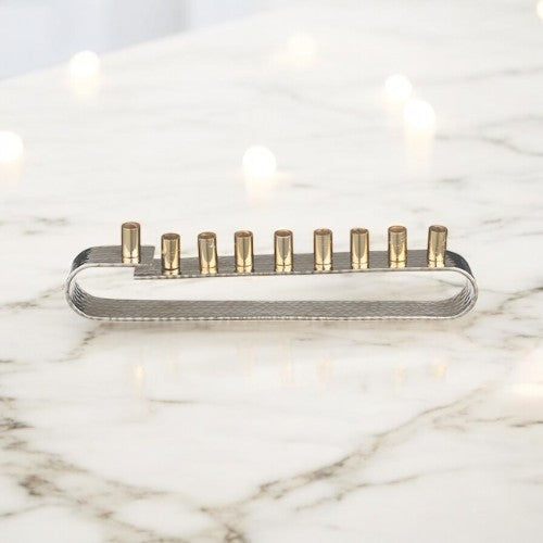 Aluminum Elegant Menorah