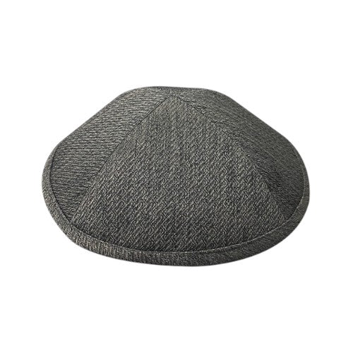 Elegant Woven Grey Kippah