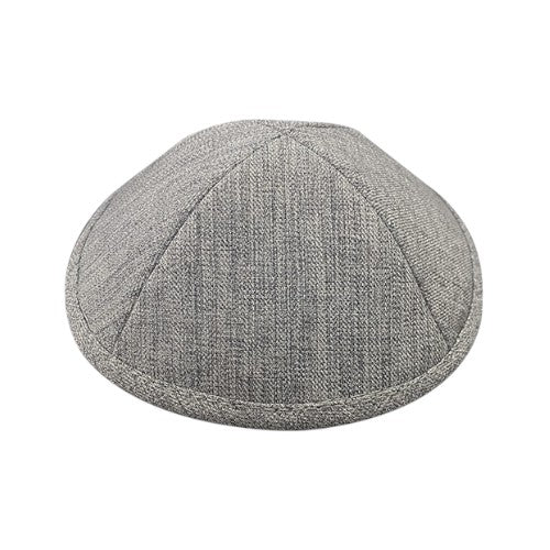 Silk & Linen Grey Kippah