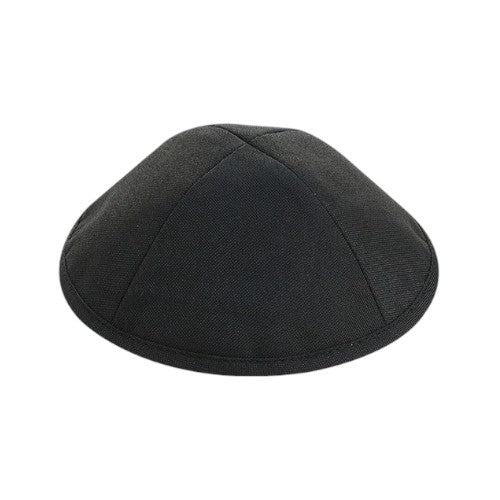 Black Silk & Linen Kippah