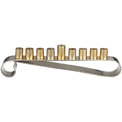 Oil Silver & Gold Aluminum Elegant Menorah