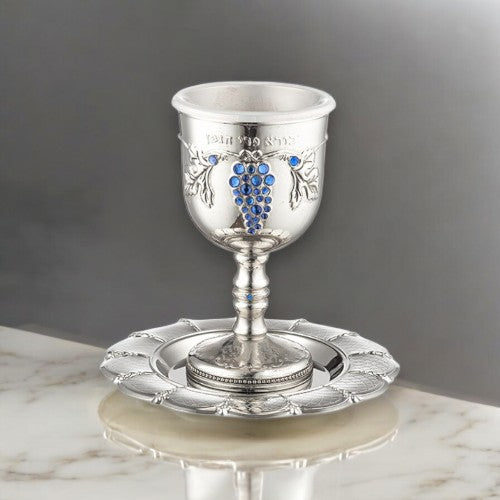 Grapevine Nickle Kiddush Cup