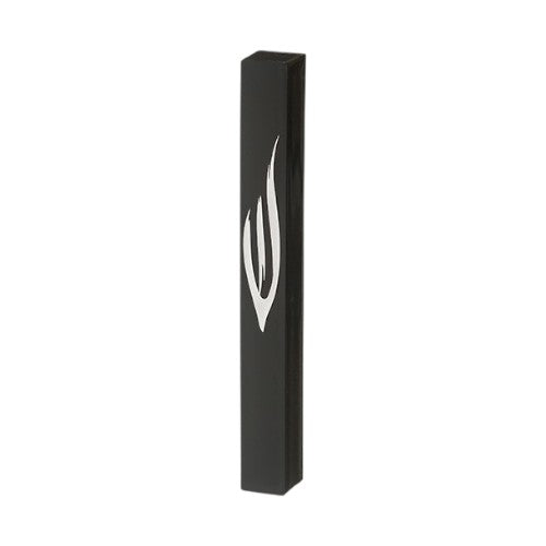 Made in Israel Black 5" Mezuzah Big S