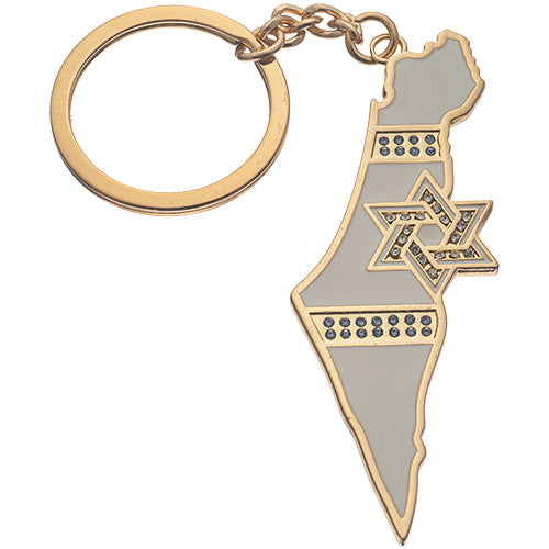 Israel Map Keychain