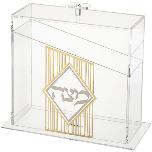 Gold Magnet Clear Matza Box