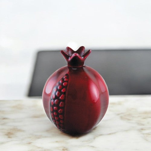 Aluminum Enamel Red Pomegranate Decoration For Rosh Hashanah Table