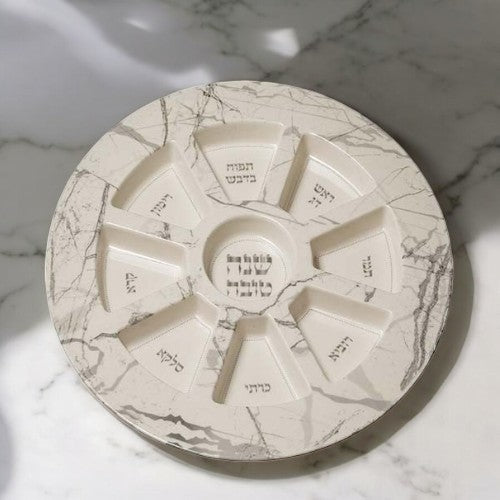 Blessing Plate Grey Marble Design