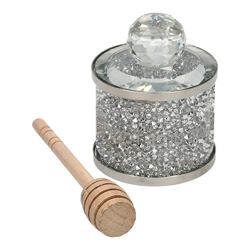 Sparkling Crystal Honey Pot