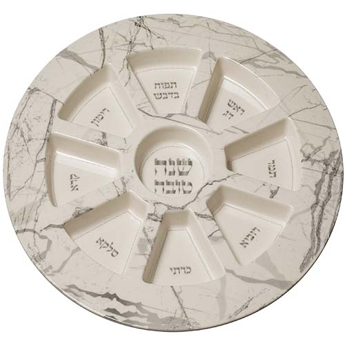 Blessing Plate Grey Marble Design