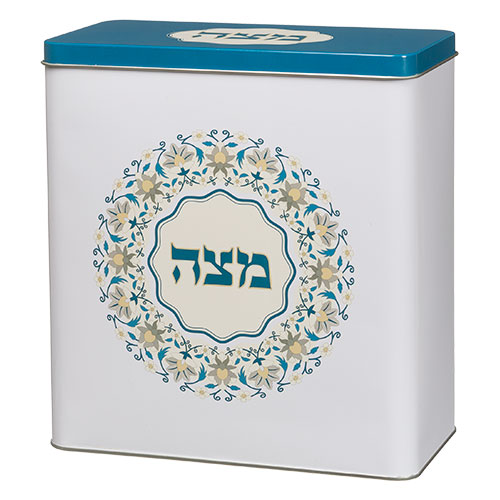 Blue Fancy Matza Box