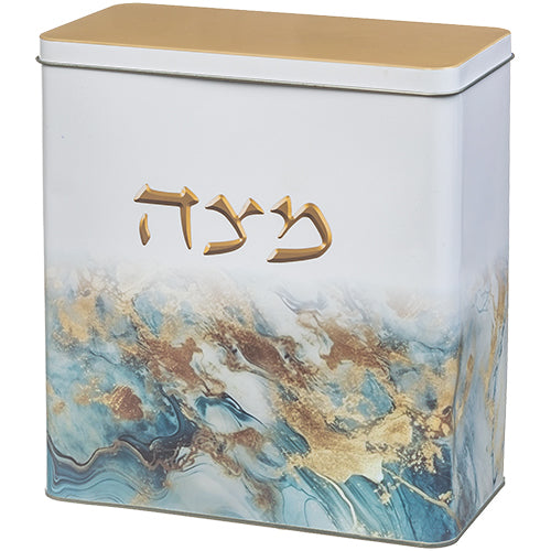 Blue Marble Fancy Matza Box