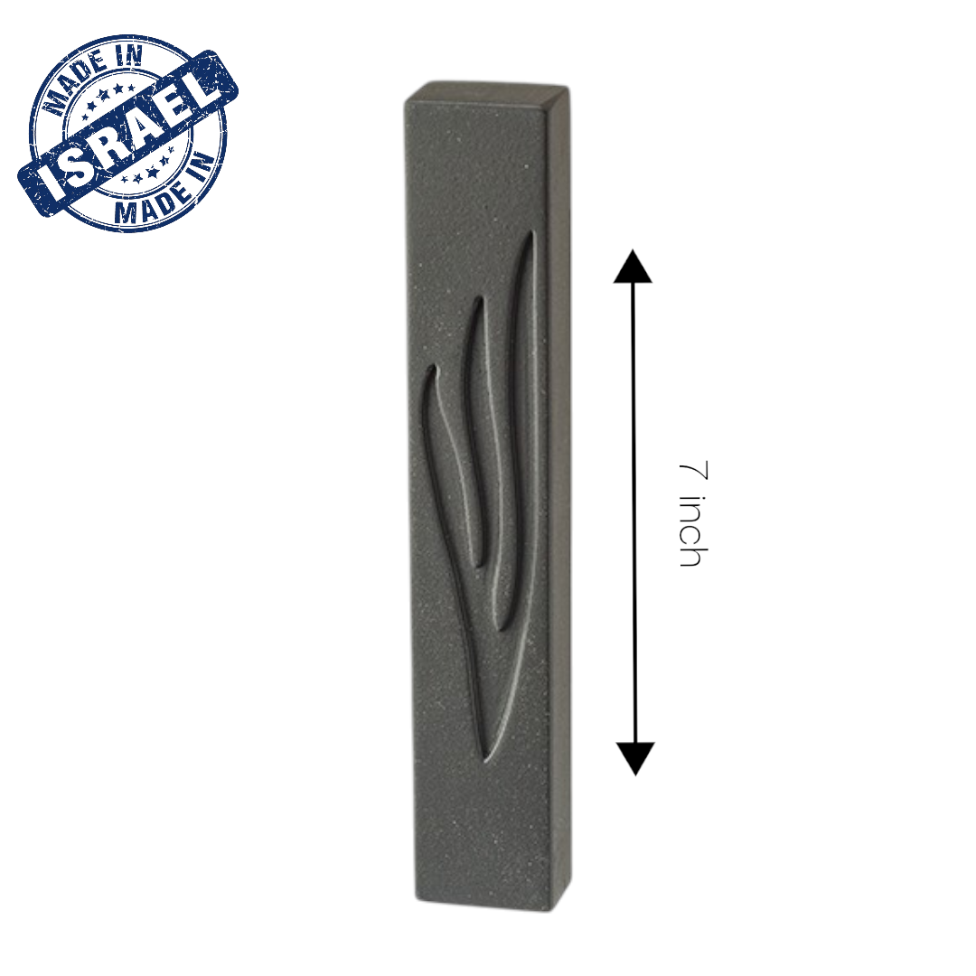 Black Concrete Polymer Mezuzah