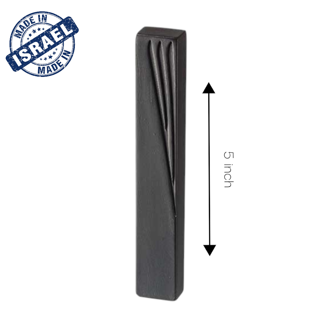 Black Diagonal Concrete Polymer Mezuzah