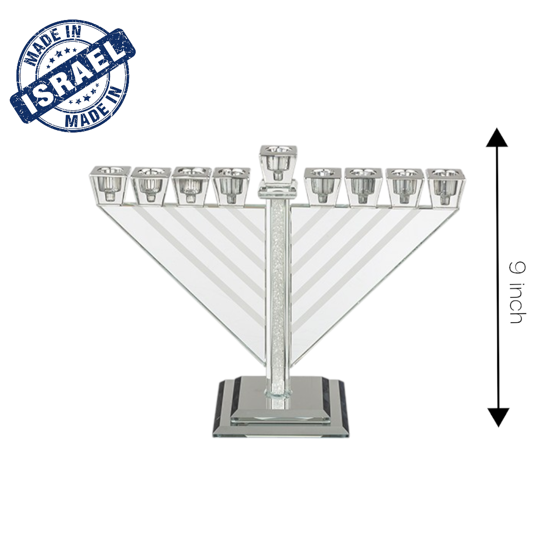 Premium Crystal Glass Menorah