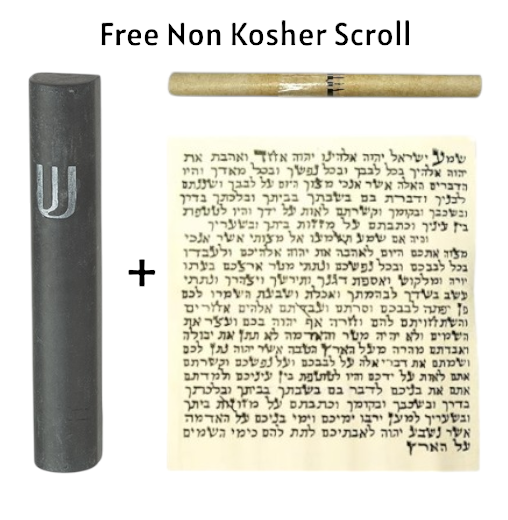 Drak Grey Concrete Mezuzah