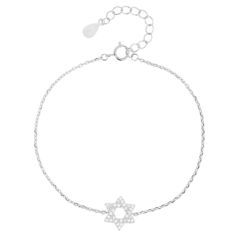 Star Of David 925 Sterling Silver Bracelet