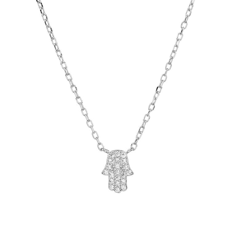 Hamsa 925 Sterling Silver Necklace