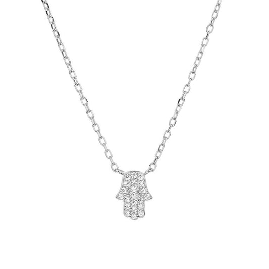 Hamsa 925 Sterling Silver Necklace