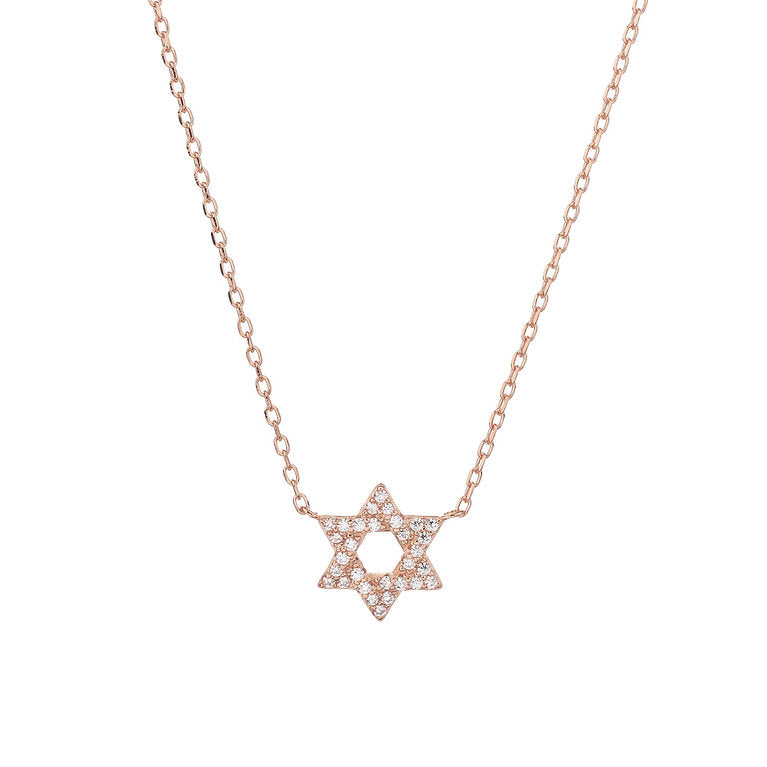 925 Sterling Silver Star of David Necklace